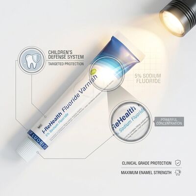 CE ISO Certified 5% Sodium Fluoride Tooth Varnish with Melon Flavour for Preventing Tooth Caries